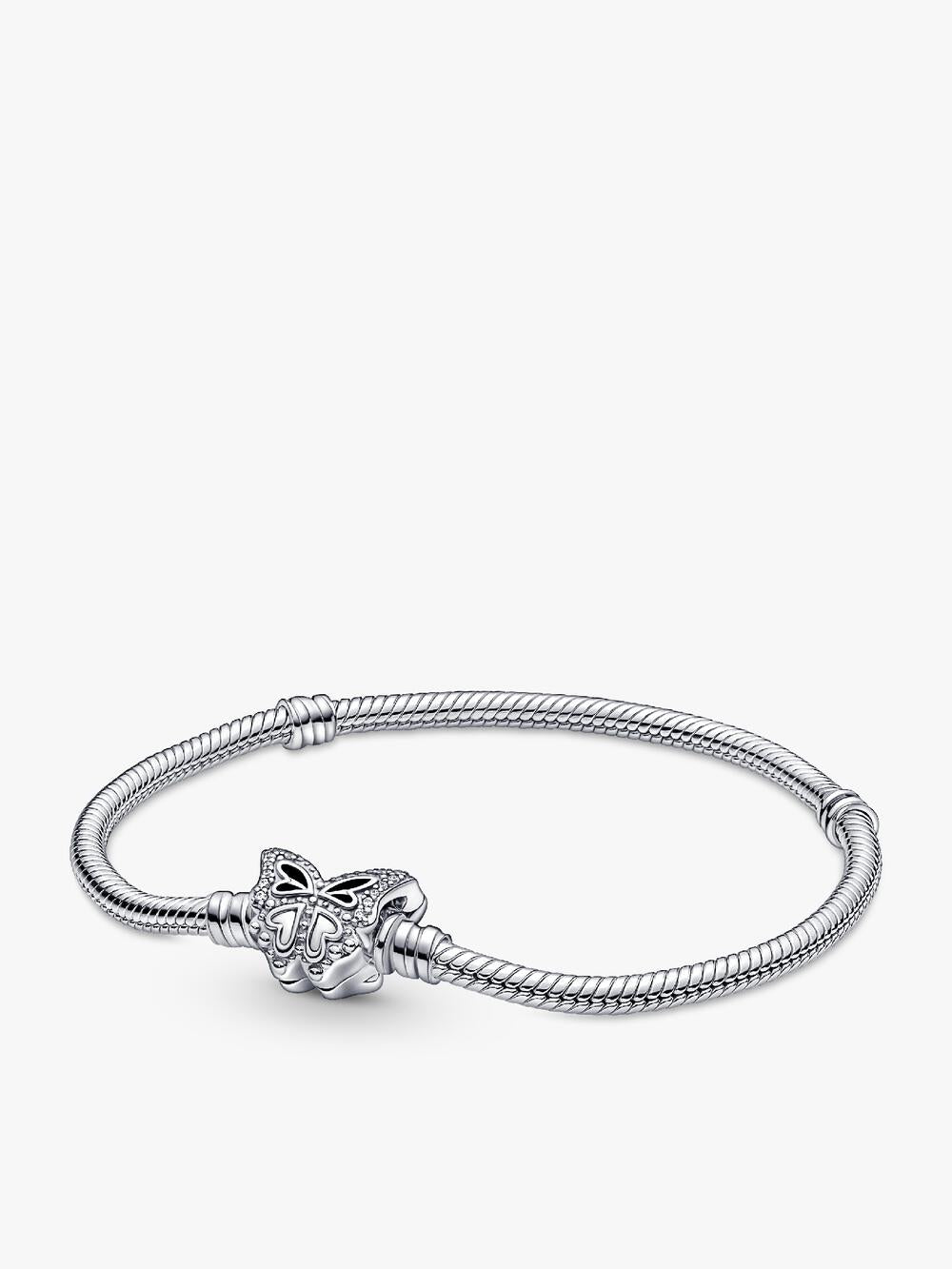 Pandora Moments Asymmetric Star T-bar Snake Chain Bracelet