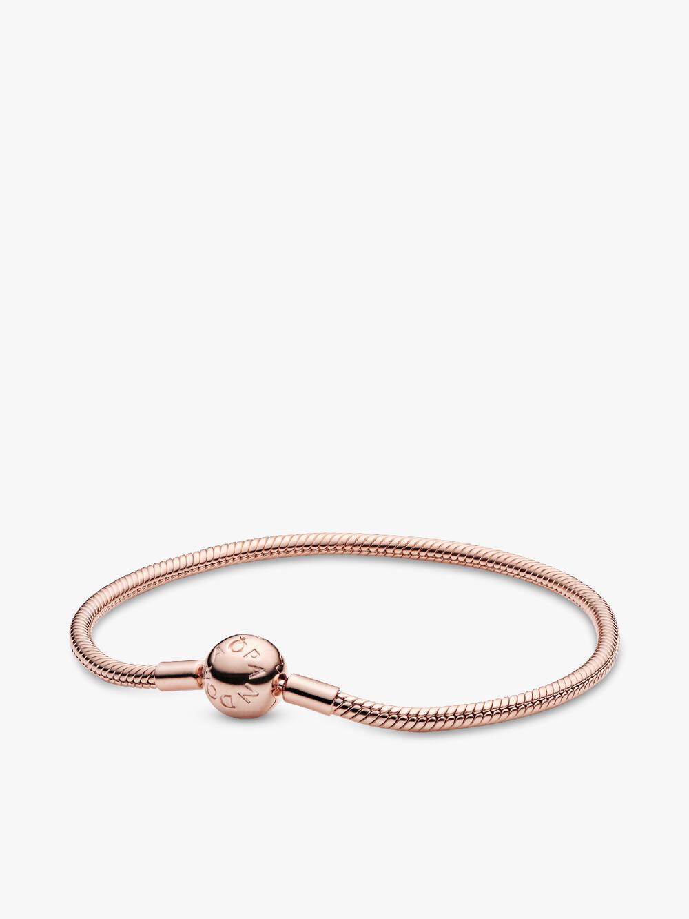 Pandora Moments Heart T-Bar Snake Chain Bracelet